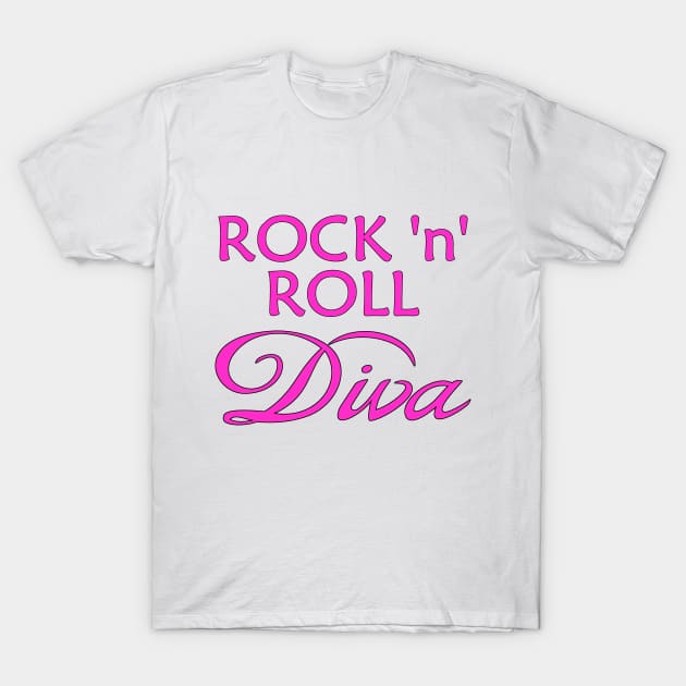 Rock 'n' Roll Diva T-Shirt by Naves